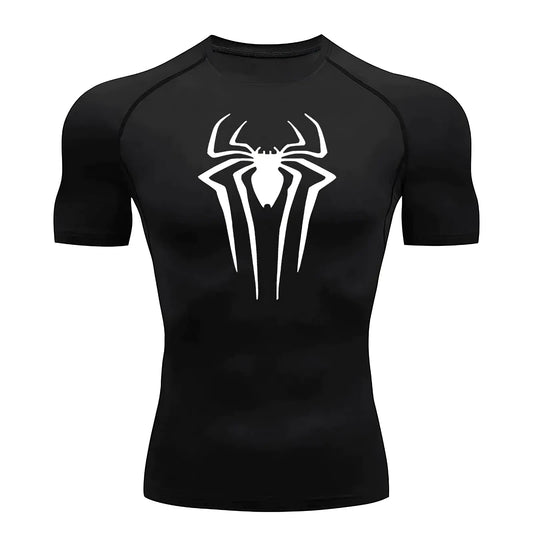 Spider Compression Shirt BLACK